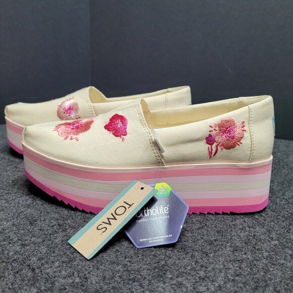 NWT TOMS - Womens Alp Platform Espadrille Size 7.5 - Picture 6 of 13